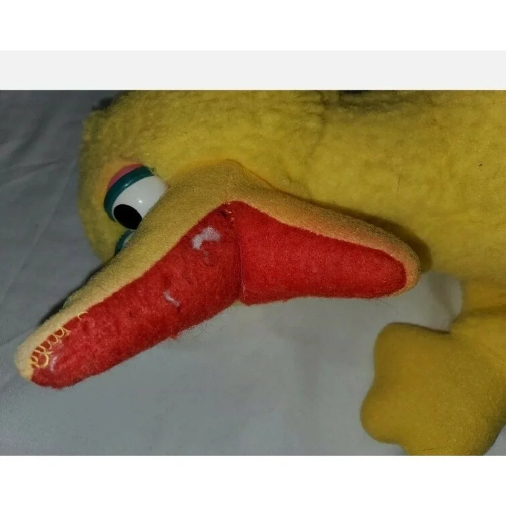 Vintage Sesame Street Big Bird Plush Toy Yellow